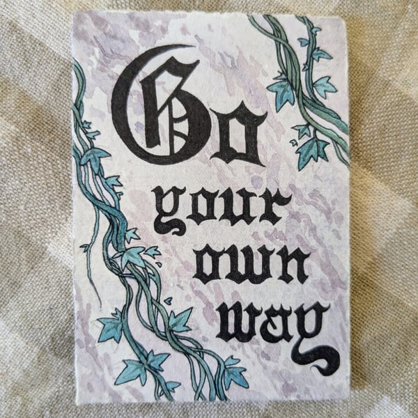 Go Your Own Way, Watercolour & Ink Original Illustration