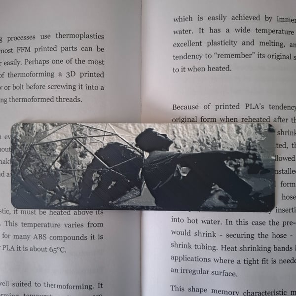 Project Hail Mary inspired 3D HueForge Bookmark - Durable Plastic 