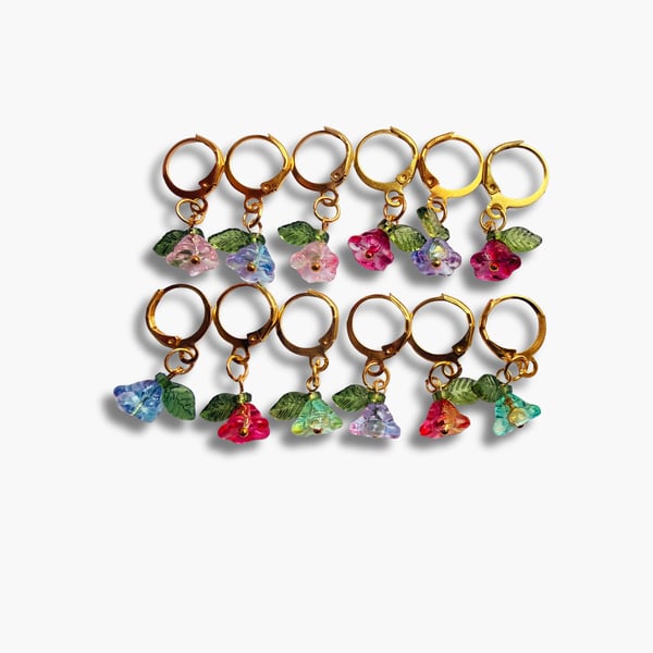 Set of Stitch Markers - Flower trio