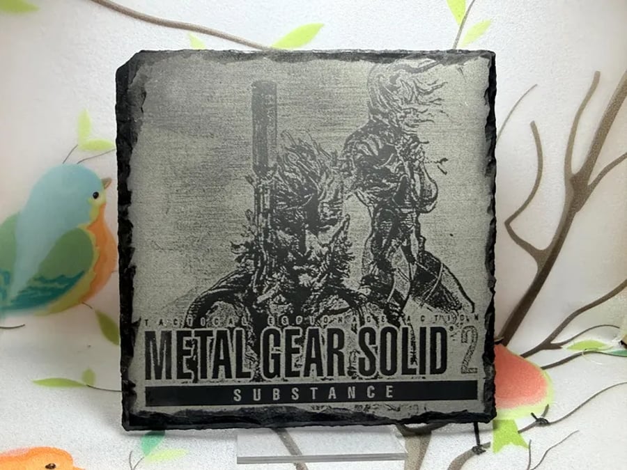 Metal Gear Solid 2 Laser Etched Coaster