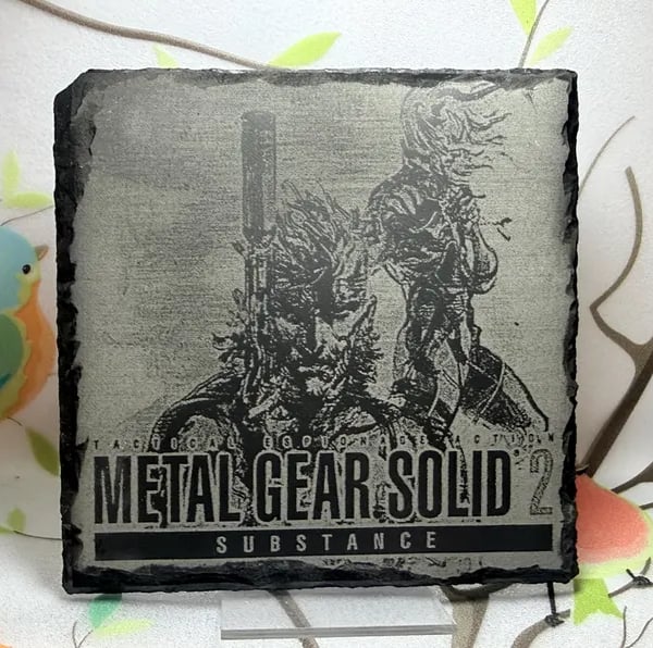 Metal Gear Solid 2 Laser Etched Coaster