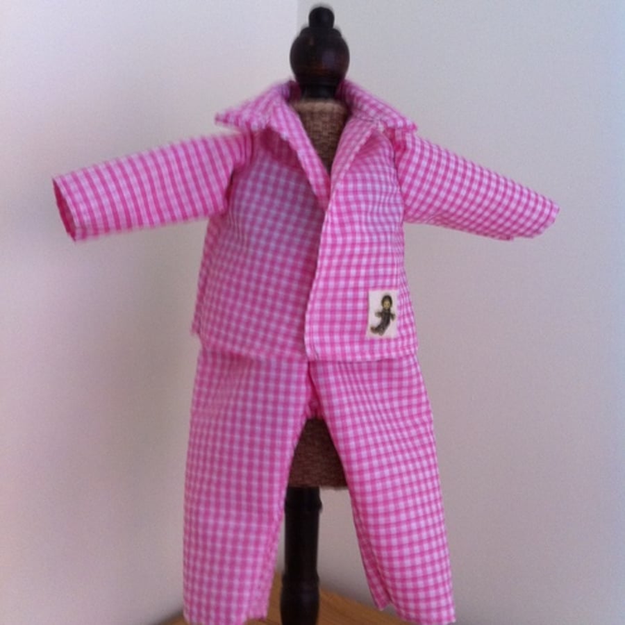 Pink Checked Pyjamas - reserved for Shirley Swinnerton