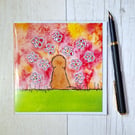 Cockapoo card (printed card).Birthday card. Cockapoo birthday. Any occasion card