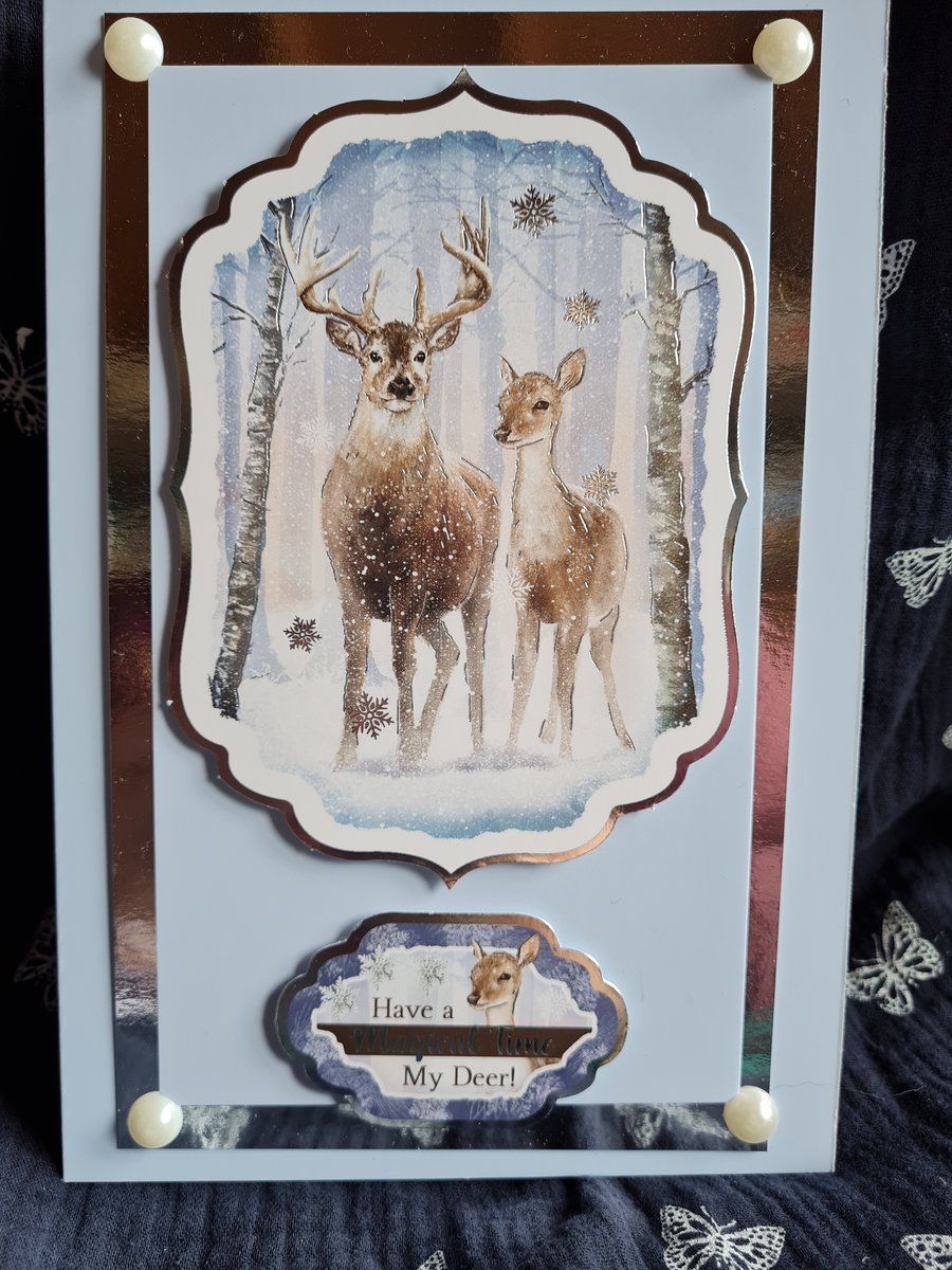 Handmade Card with Deer