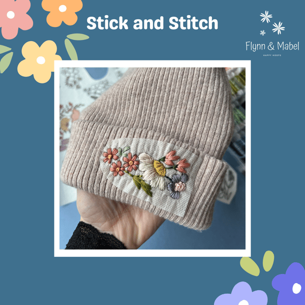 Stick and Stitch Flower Garden