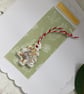 Hand made christmas card, gift and card rolled into one, christmas hanger - Image 5