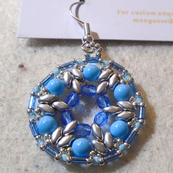 1920s-style bead earrings (customisable)
