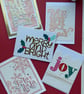 A pack of 5 various Christmas cards - Image 2