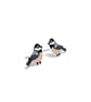 Coal Tit Stud Earrings - Handmade - Image 2