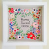 New Home Fabric and embroidered picture