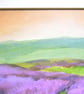 "Twilight Heather" Original Small Acrylic Landscape Painting - Image 3