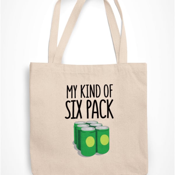 My Kind Of Six Pack Tote Bag Funny Novelty Gift Joke Present For Family Friend 