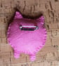 Pig Pink Felt Brooch - Image 2