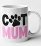 Cat Mum Mug Paw Print Cute Mum Animal Pet Lover Birthday Christmas Gift - Image 4