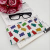 Gummy bears white glasses case, free UK delivery. 