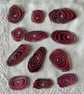 12 Free Motion Embroidery Organza Spiral  Embellishments Card Making  - Image 1