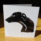 Greyhound Vinyl Cut Card