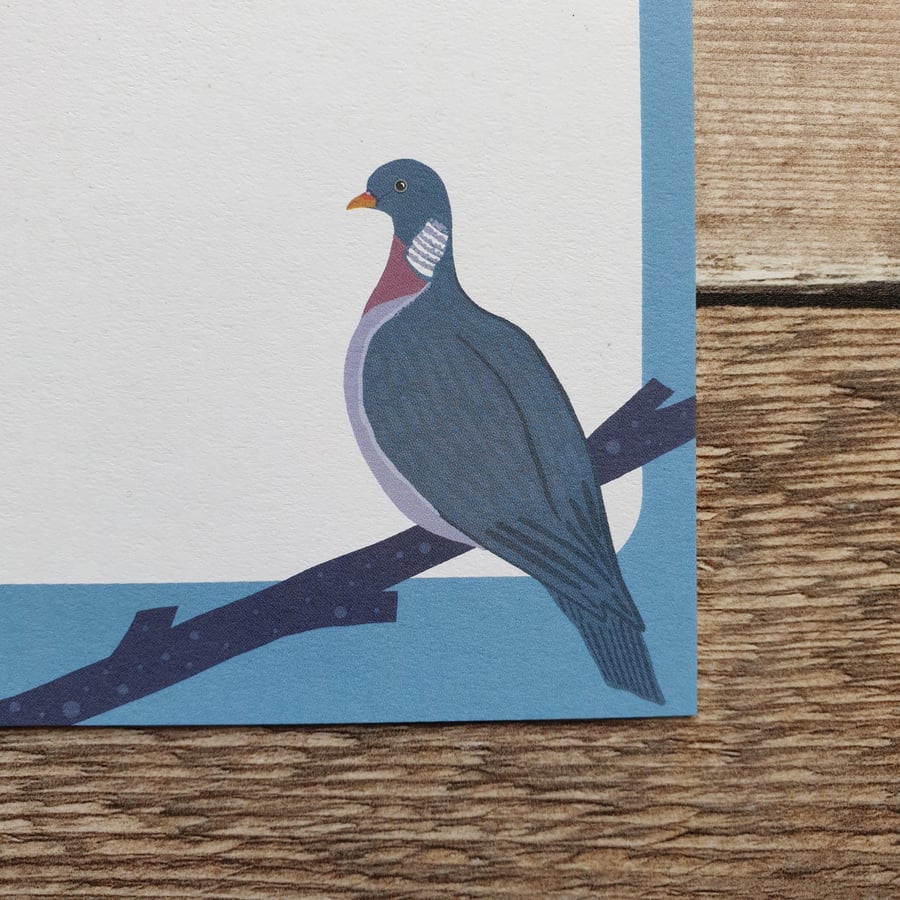 Wood Pigeon Gift Notes - Set of 4 Sheets