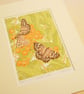 Speckled Wood Butterfly Original Linocut Print - Image 3