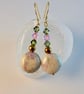 Peace Jade And Swarovski Crystal Earrings - Handmade In Devon - Image 5