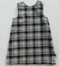 Dress, Age 2 years, Tartan,  winter dress, Grey Tartan, A line dress, pinafore  - Image 2