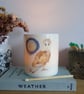 Barn owl and full moon candle holder - Image 8