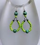 Boho Beaded Loop Earrings.