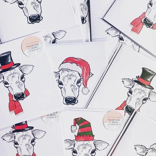 Jersey Christmas cow pack 