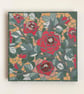 Summer Seconds -.Original Art - Vibrant Rose, Mosaic Wall Plaque 