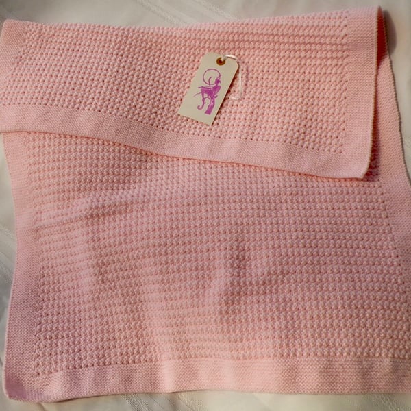 Handmade Knitted Baby Blanket 