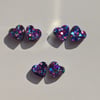 Small jewel glitter holographic hearts