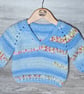 Handmade Crochet Baby Jumper – 3–6 Months