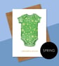Seasonal New Baby Gift Wrap with Tag and Matching Card - Image 6
