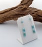 Sterling Silver, Larimar and Aquamarine Earrings - Image 3