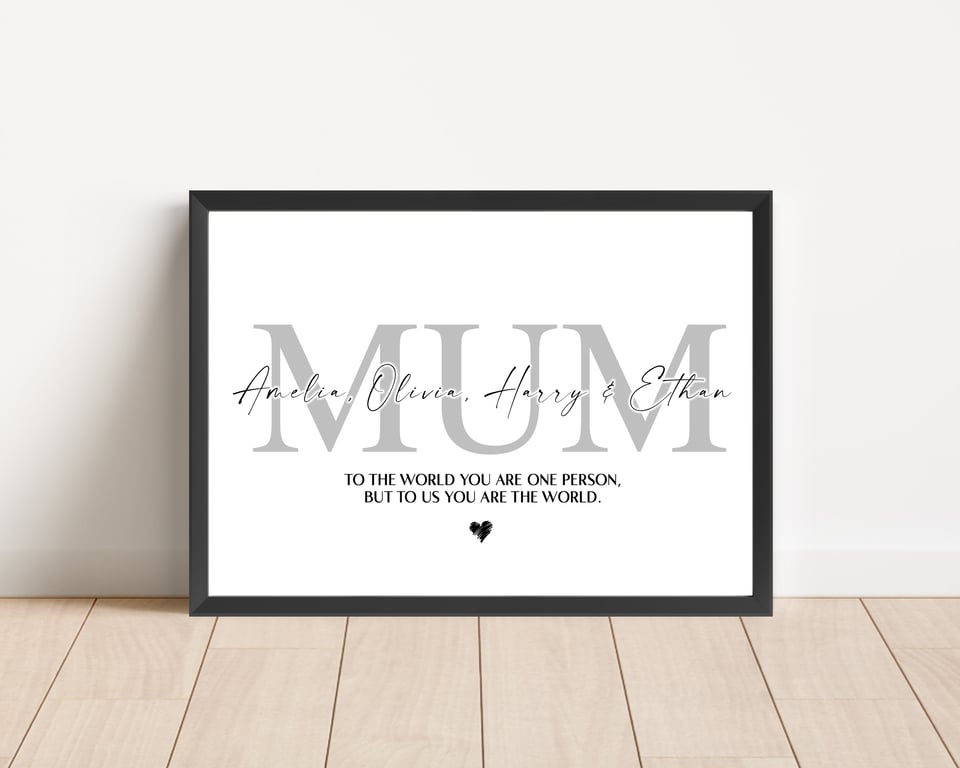 Personalised Mum Print