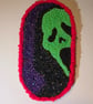 Ghostface Punch Needle Wall Hanging,Horror Decor, Handmade Scream Inspired - Image 4