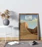 Aleppo retro poster, Syria wall print - Image 3