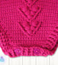 Raspberry pink crochet baby romper. Bobble stitch romper. Age 0-3 months - Image 5
