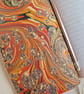 Burnt Orange Marble Journal or Sketchbook, A5 and A6 Sizes - Image 4
