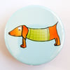 Sausage Dog Pocket Mirror 