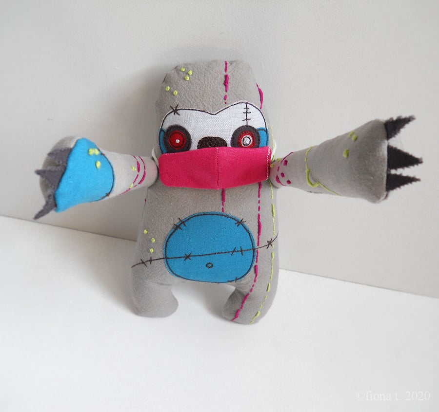 RESERVED LISTING zombie sloth for olivia