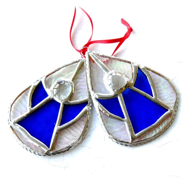 Teardrop Decoration Angel Stained Glass Suncatcher Christmas