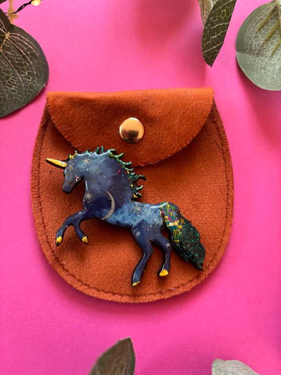 Magical Unicorn brooch 