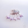Lampwork Stitch Markers - Pale Lavender