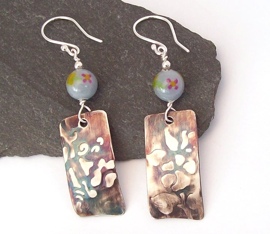 Agelite Sterling Silver 925 tablet style earrings