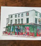 The Dispensary pub watercolour print - Image 2