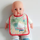 Seconds Sunday Babies bib in traditional style towelling backing Humpty Dumpty 