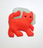 Orange Cat Felt Brooch - UK Free Post - Image 3