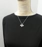 shades of pink sterling silver gemstone necklace, silver & rose quartz necklace - Image 10