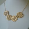 GOLDEN BUBBLE NECKLACE - - FREE SHIPPING WORLDWIDE